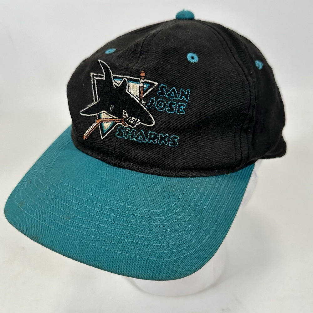 San Jose‎ Sharks Snapback Hat Cap NHL Vintage 90s